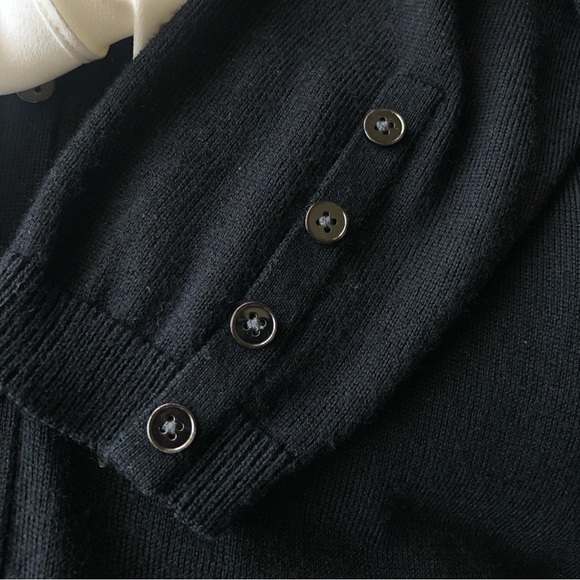 G2000WOMEN Collection Black and White Long Sleeve Blouse - Women's Medium/34 - Picture 6 of 15